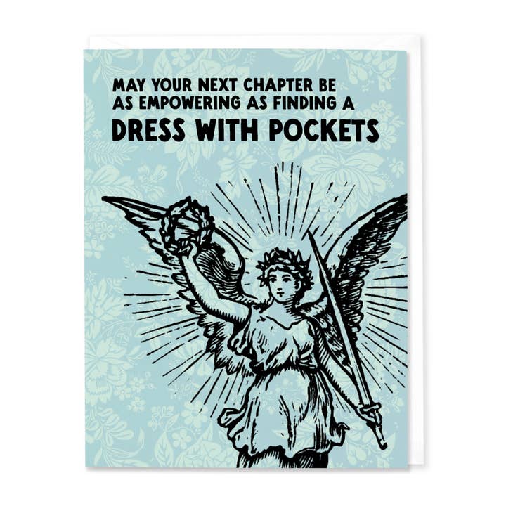 Dress With Pockets Card for wholesale by Hitchcock Paper Co.