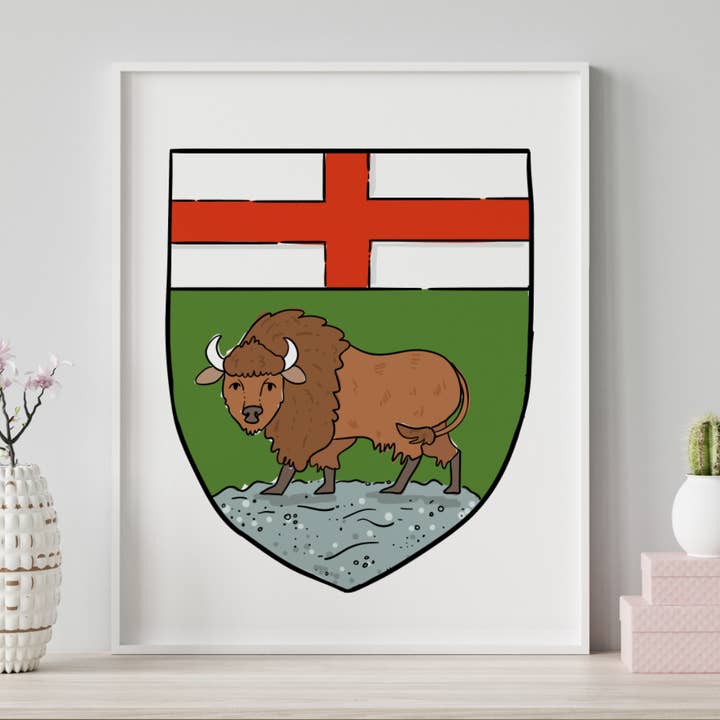 Cimier canadien du Manitoba pour la vente par Made By Maggie