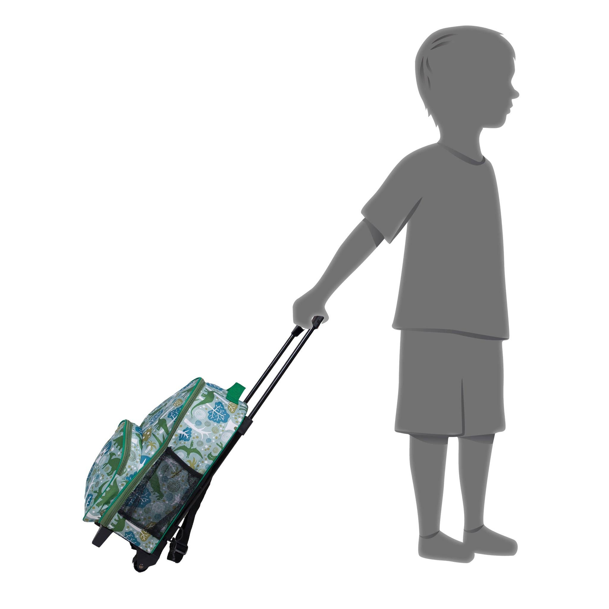 Wildkin - Vendita all'ingrosso Valigia - Bambini - Dinomite Dinosauri Rolling Bagagli1