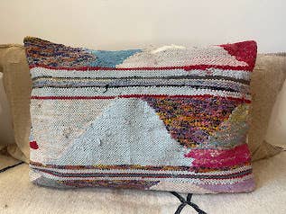 NOMAD BY LIV - Wholesale Throw/Decorative Pillow - Handmade Boucherouite Cushion - cover, colorful8