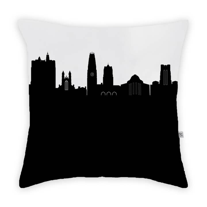 New Haven CT Campus Skyline Large Throw Pillow for wholesale by Anne Cate