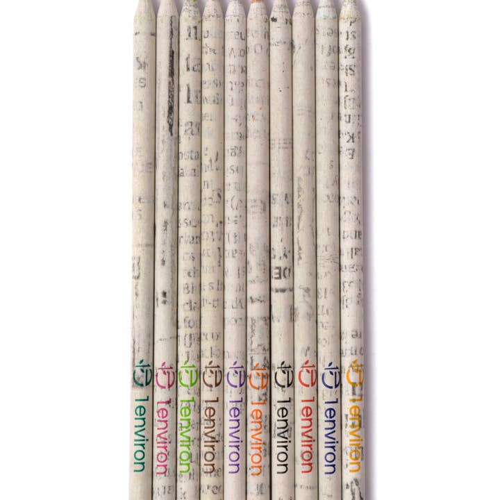 1environ Ltd – wholesale Coloured pencil – Recycled Newspaper Color Pencils | Eco-Friendly Gift