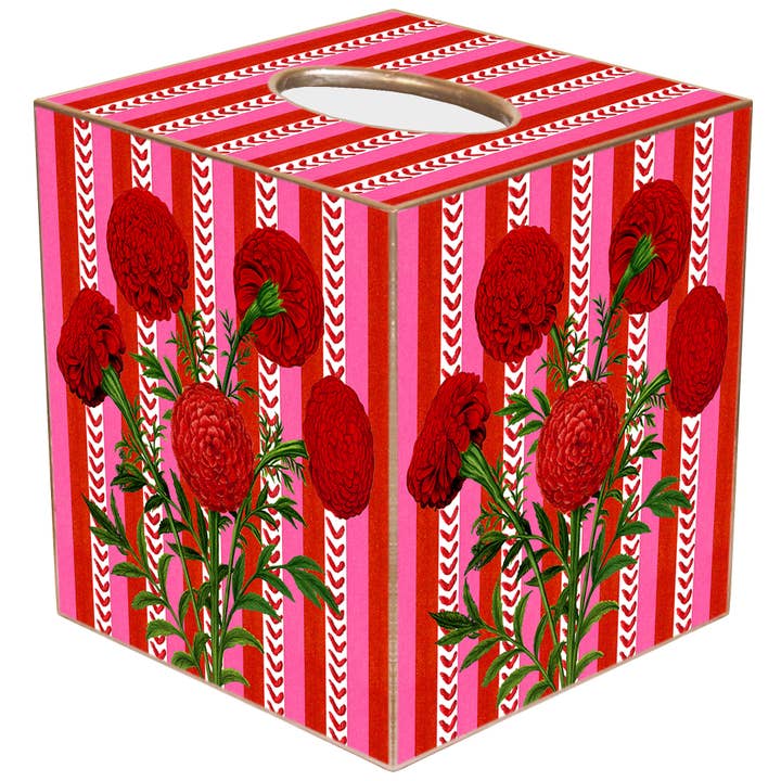 Marye-Kelley - Wholesale Tissue Box - TB6840-Marigold Dream Ruby Tissue Box