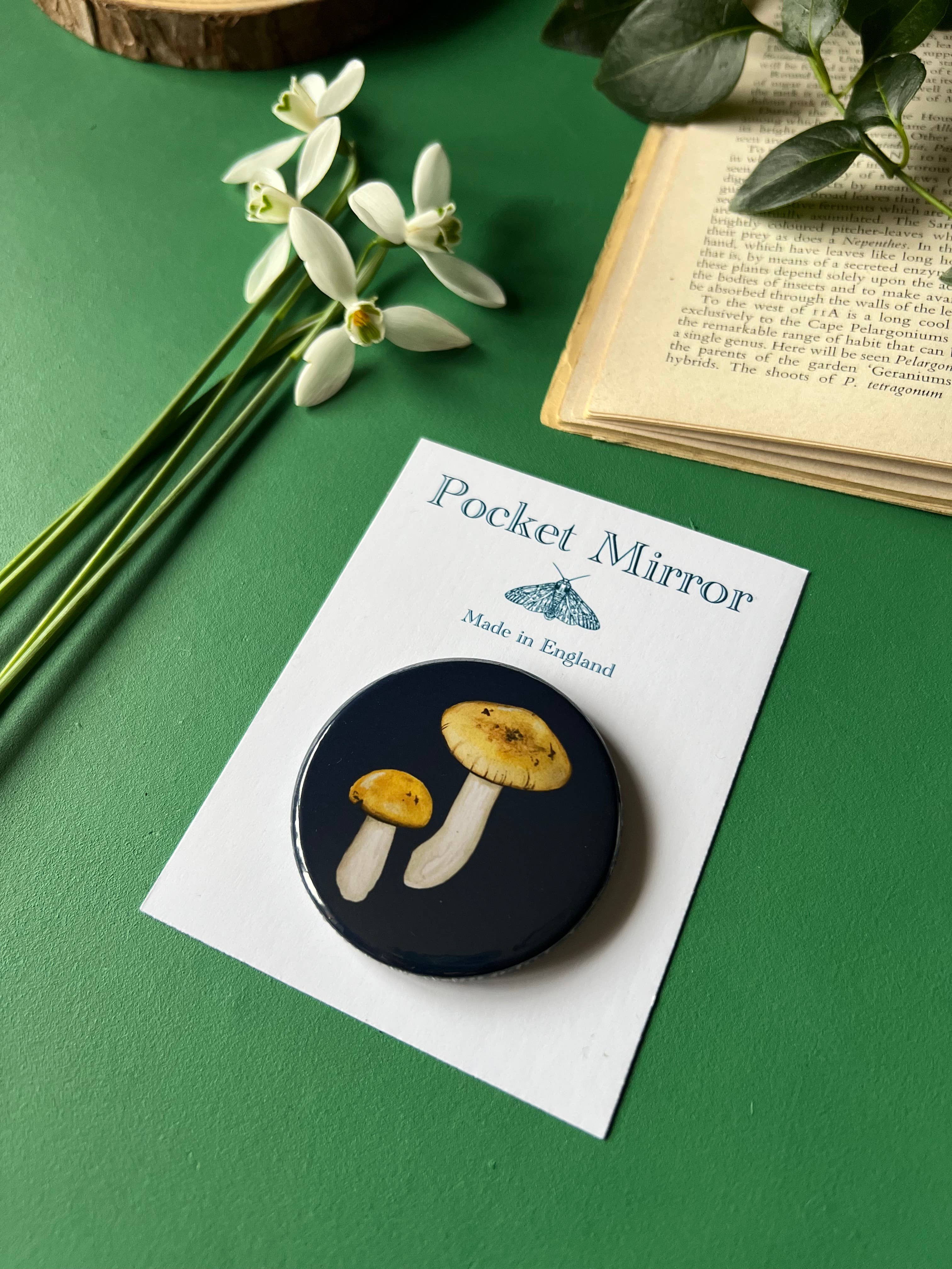 Tansy Moore - Wholesale Compact Mirror - Mushroom Pocket Mirror 2