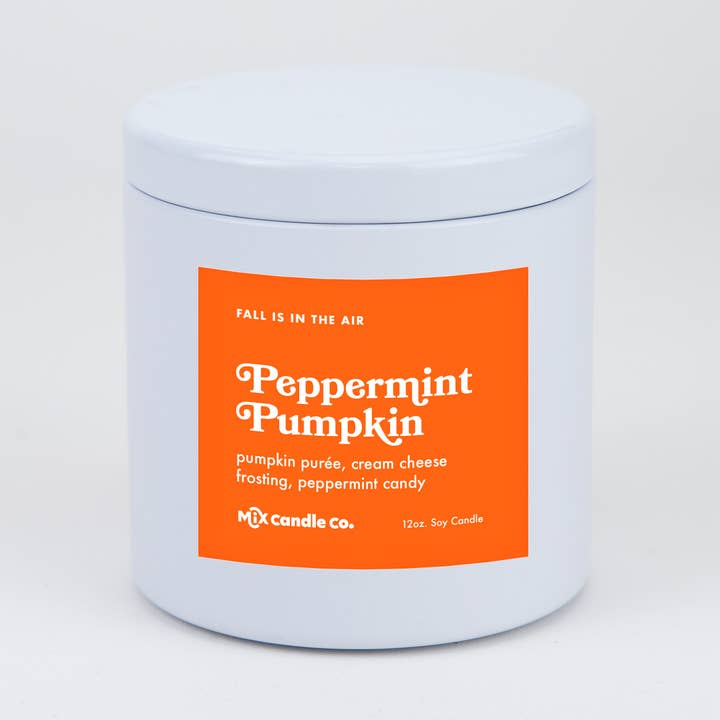 Peppermint Pumpkin for wholesale by Mix Candle Co