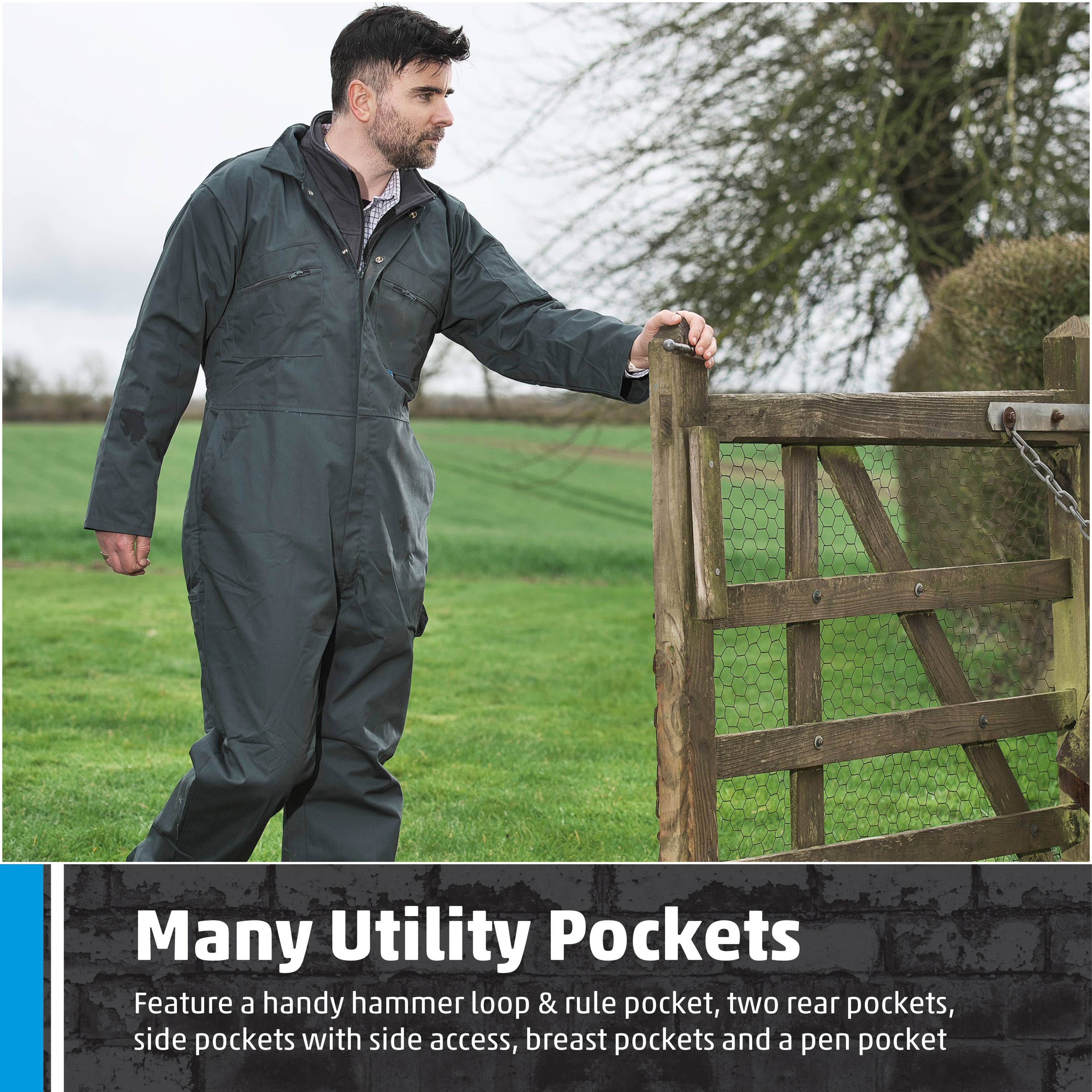 TuffStuff Workwear – wholesale Overalls – Men’s – Fort Zip Front Coverall, Multiple Handy Pockets, Durable2