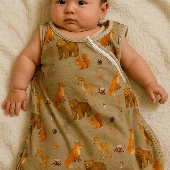 🦊Dormeuse en bambou-Les copains de la forêt for wholesale by Création cocolyly inc.