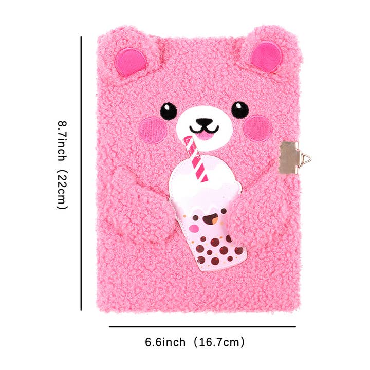 Indie Beacon Book Light - Wholesale Notebook - Furry Friends Locking Diary2