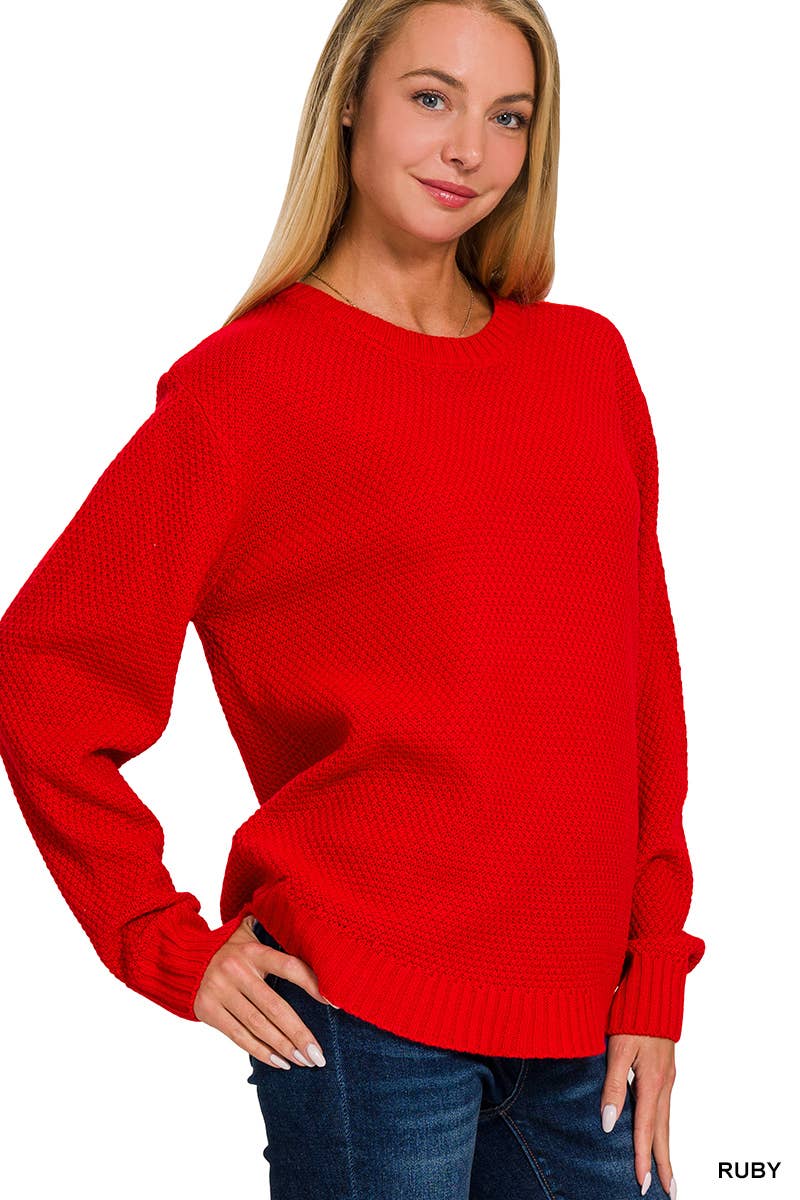 42POPS - Wholesale Knit Sweater - Women's - ",..._ Round Neck Basic Sweater1