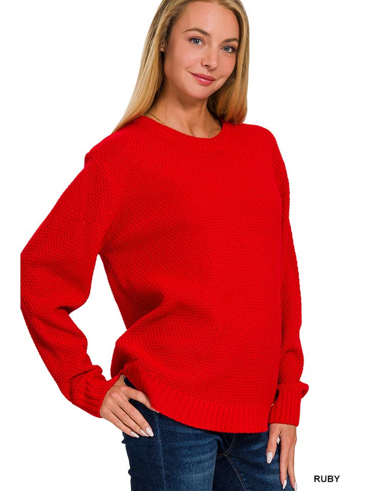 42POPS - Wholesale Knit Sweater - Women's - ",..._ Round Neck Basic Sweater1
