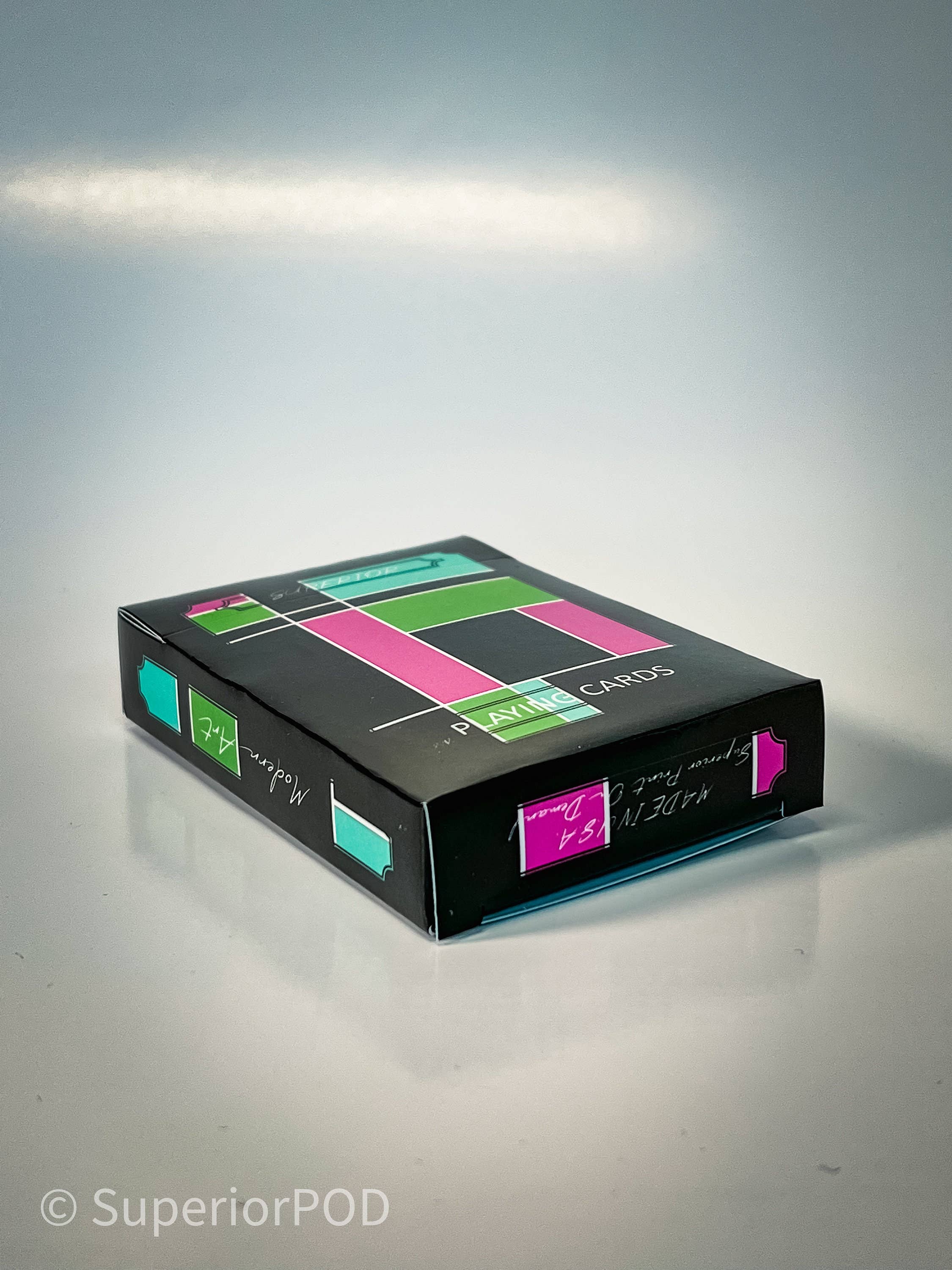 Superior Print on Demand - Wholesale Speelkaarten - MODERNE KUNST Premium Samenstelling Negatieve Pokerkaarten7