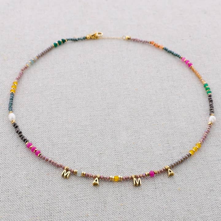 Sonata - Wholesale Beaded/Pearl Necklace - Cuadas Mama Steel Necklace0