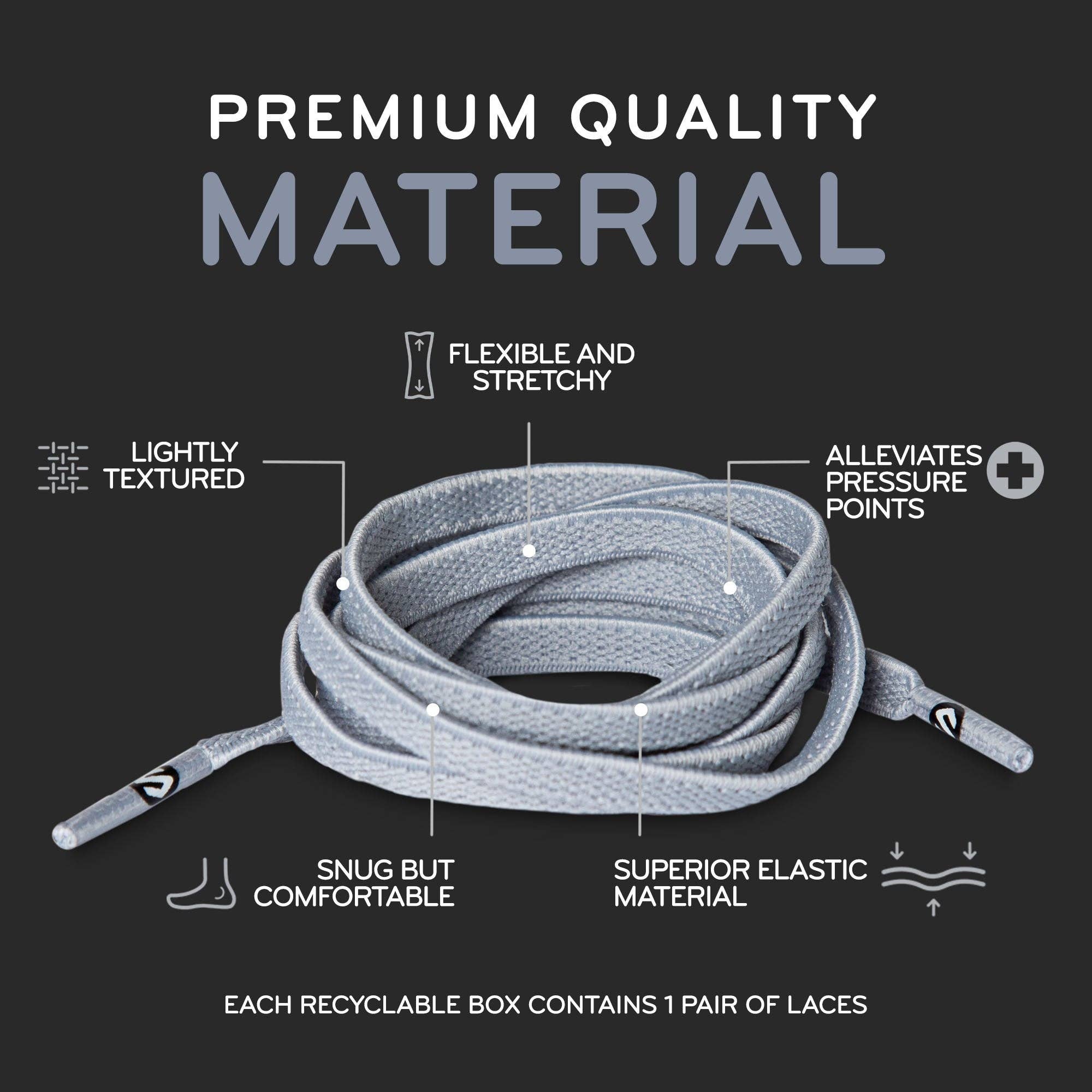 The Original Stretchlace - Vendita all'ingrosso Lacci per scarpe - Unisex - Lacci per scarpe elastici piatti38