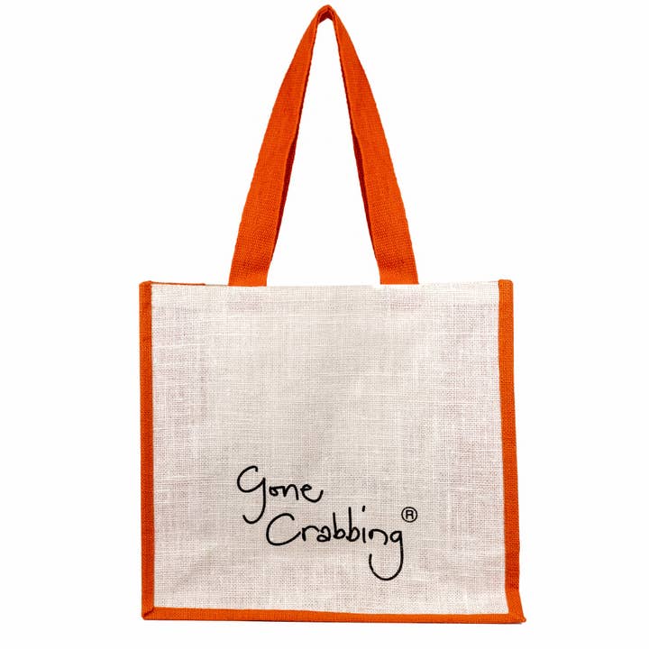 Gone Crabbing - Wholesale Tote Bag - Unisex - FLOCKING SEAGULLS! Jute Bag