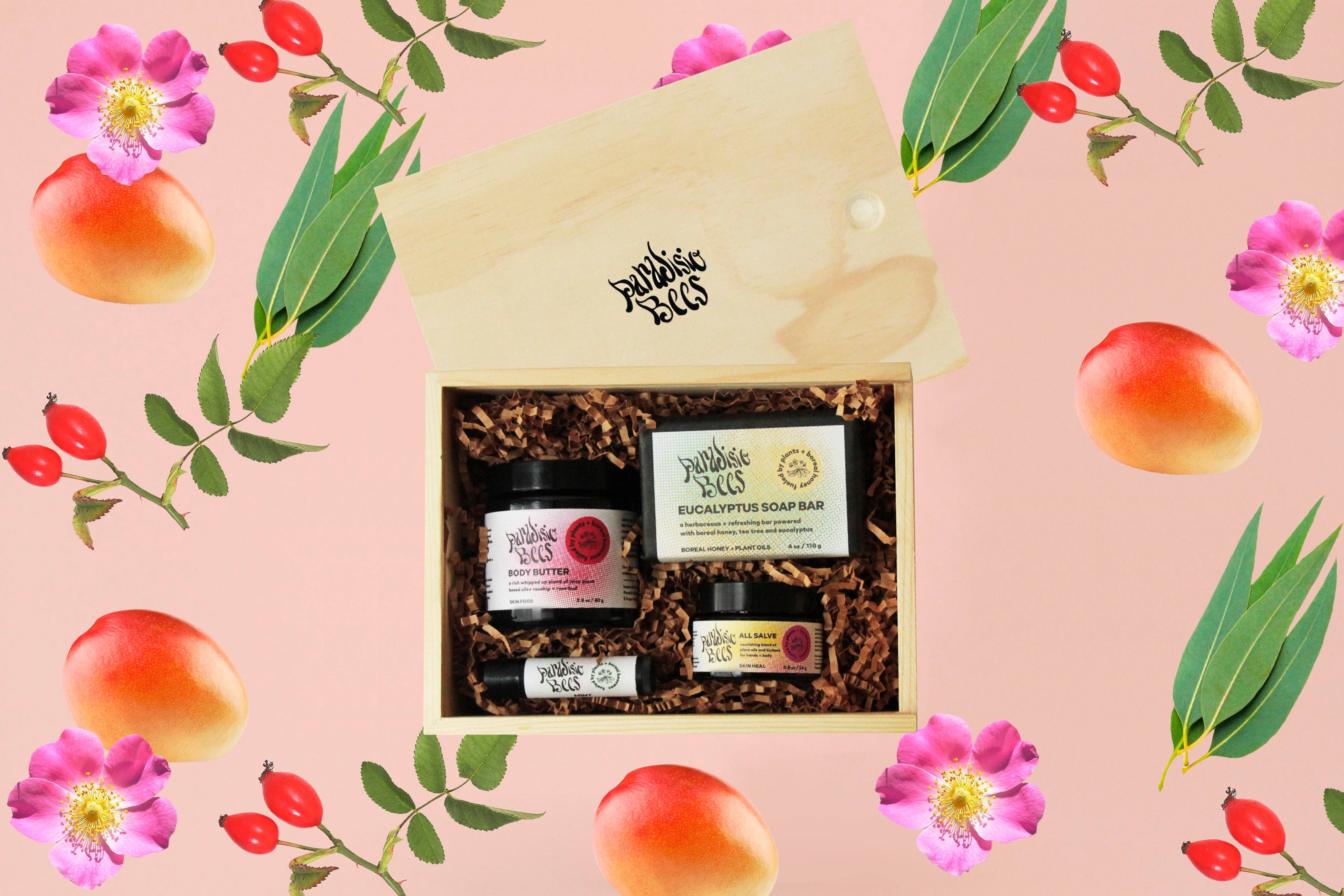 Paradisio Bees – Engroshandel Bade- og kropssæt – GAVESÆT MED FULD KROP