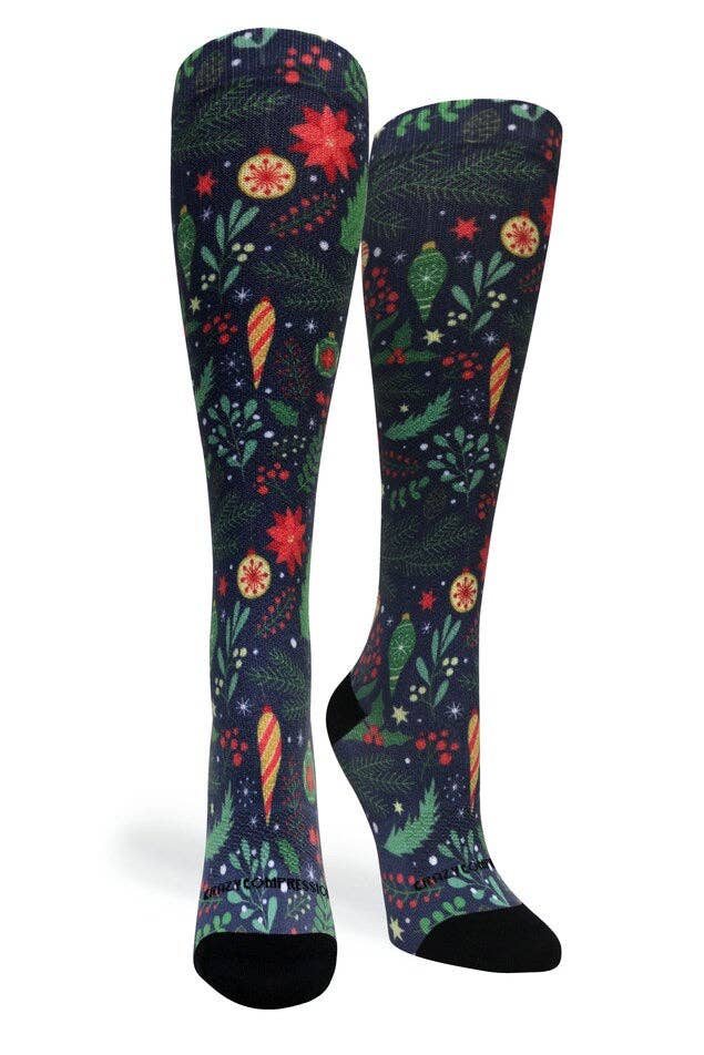 Crazy Compression - Vendita all'ingrosso Calzini - Unisex - Calze a compressione OTC 360 Ornamental Night (standard ed extra larghe)