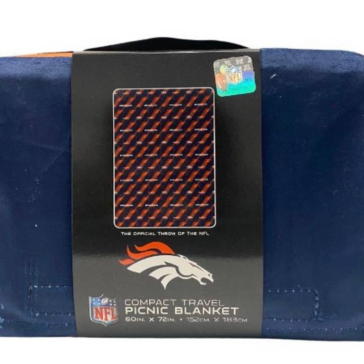 Oversized Picnic Travel Blanket 60"x72"- Denver Broncos for wholesale by St. Louis Wholesale LLC