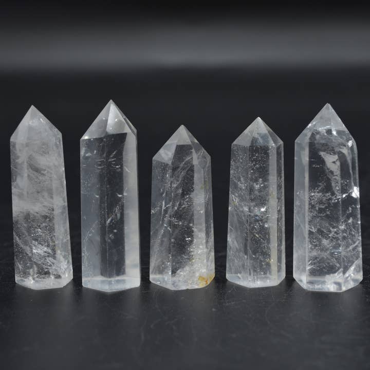Calder Crystals - Wholesale Spiritual Stone/Crystal - Clear Quartz Crystal Point, Tower, Wand - Choose Size4