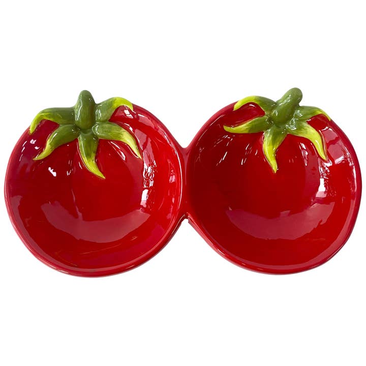 Concepts In Time - Wholesale Decorative plate/dish/bowl - Concepts Tomato & Pepper Ceramic Serving Dish1