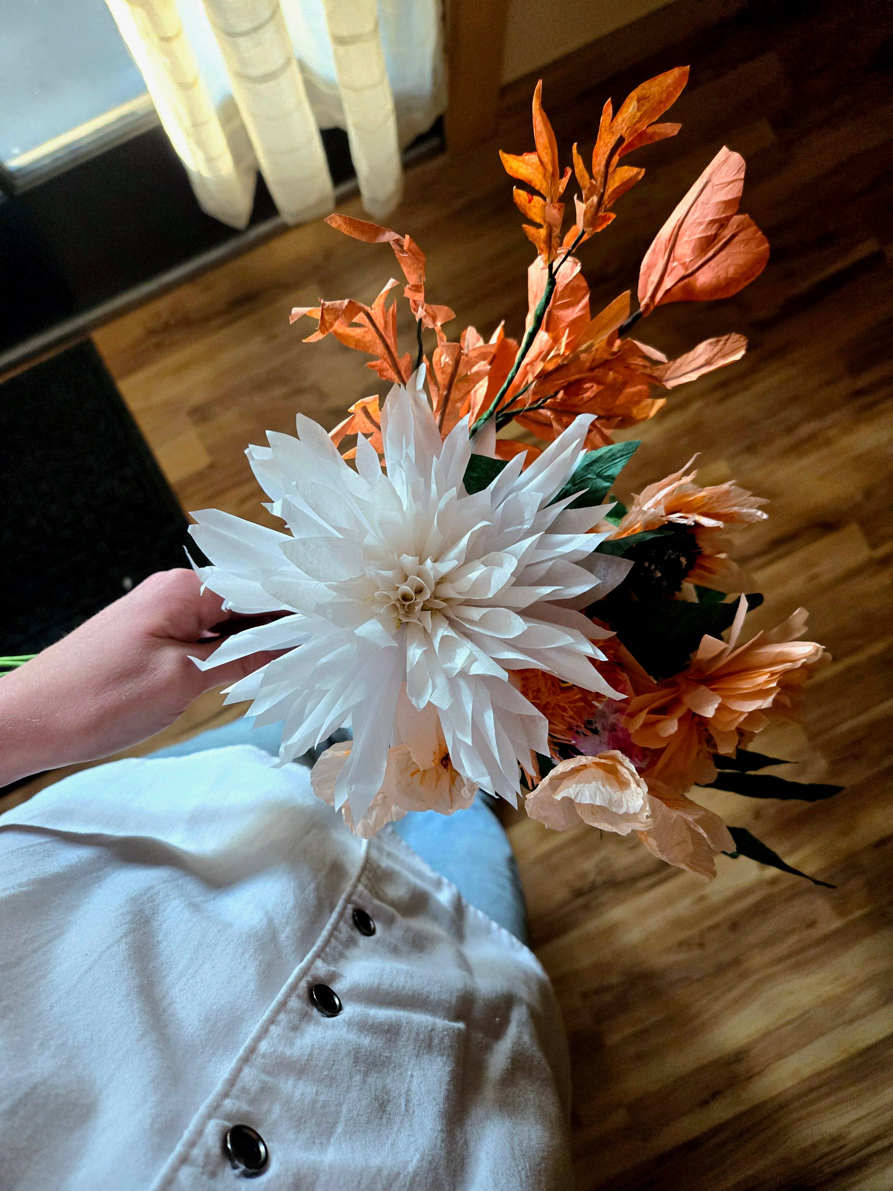 Beautiful Things By Bec - Vendita all'ingrosso Fiori finti - Foglie d'acero in carta, foglie d'autunno3