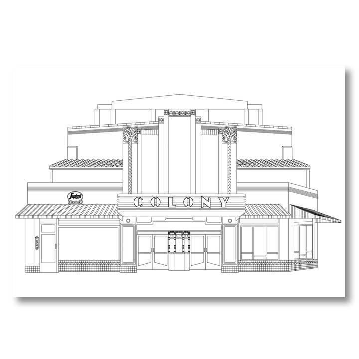 Color Our Town - Vente Livre de coloriage – enfant et bébé - Guide de coloriage Art Déco Color Miami Beach6