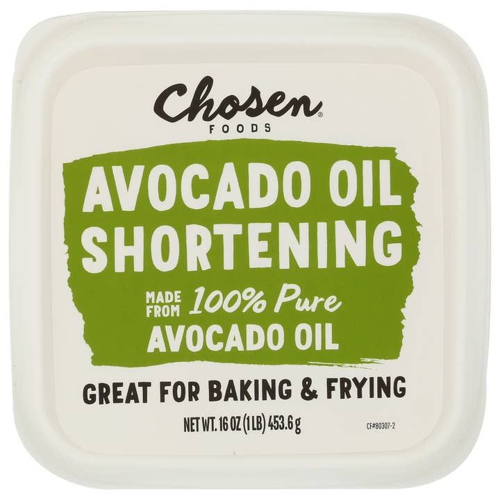 Chosen Foods Avocado Oil Shortening, 16 oz for wholesale by KeHE Distributors, LLC