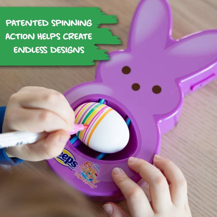 Hey Buddy Hey Pal - Wholesale DIY Craft Kit - Kids - Eggmazing Egg Decorator - Purple Peeps Bunny - Easter Gift