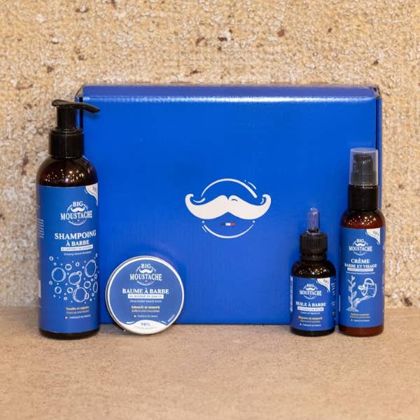 Natural beard set 4BM00156 for wholesale by BIG MOUSTACHE