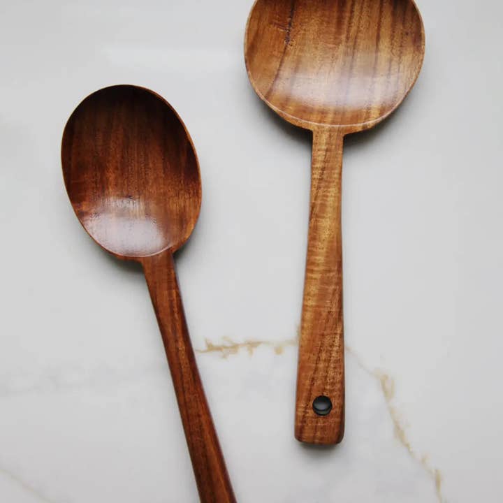 Fodory - Wholesale Kitchen Spoon - Teak Wood Long Handle Spoon2