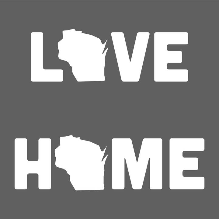 Wisconsin LYH Classic Vit Dekal för wholesale av Great Lakes Proud