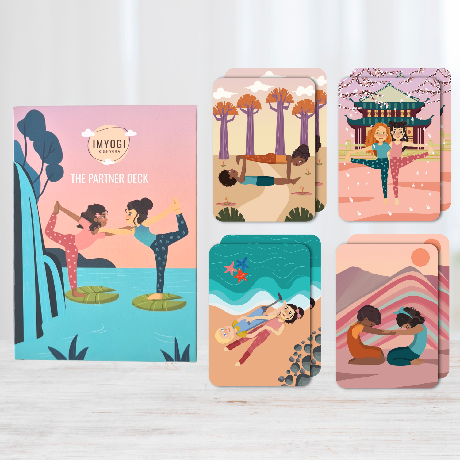 IMYOGI - Wholesale Educatieve kaarten - Kinderen en baby - IMYOGI Partner Deck - Cadeau voor kinderen9