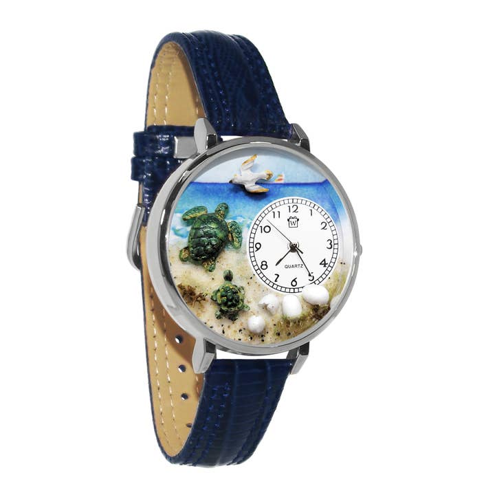 Turtles Beach Hatching 3D Watch | Handmade in USA for wholesale by Whimsical Gifts
