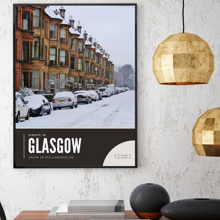 Glasgow Tenements Print Pollokshields Poster Art for wholesale by Mo & Paul Photography