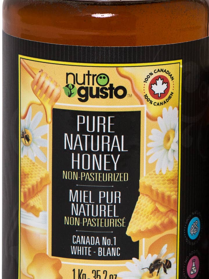 NutroGusto Pure Natural Honey 1KG for wholesale by NutroGusto
