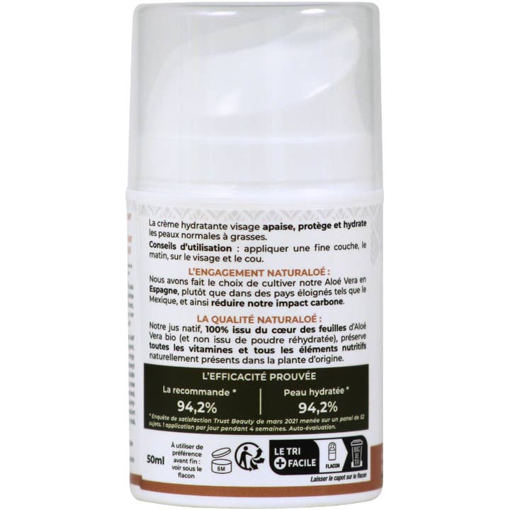 NaturAloe - Wholesale Facial Care Set/Kit - Organic moisturizing face cream with Aloe Vera - 50ml airless4