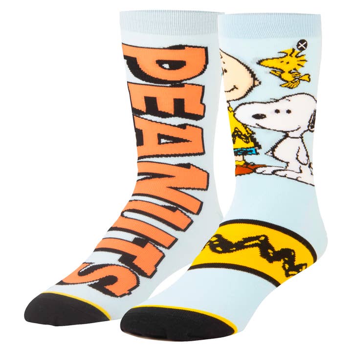 Odd Sox - Wholesale Socks - Men's - Peanuts Split - Mens Crew Straight2
