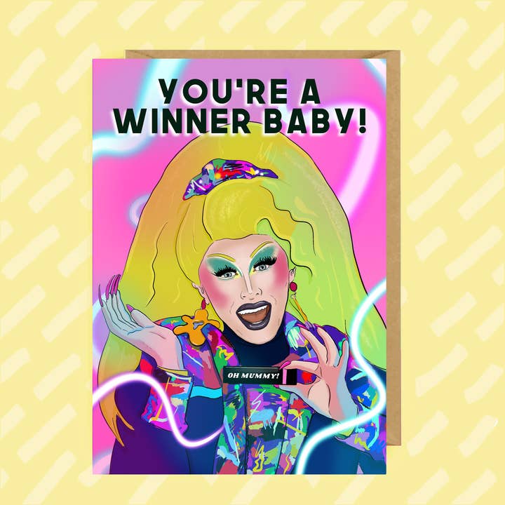 The Queer Store - Wholesale Birthday Card - Blu Hydrangea inspired card | Birthday | Drag Race UK