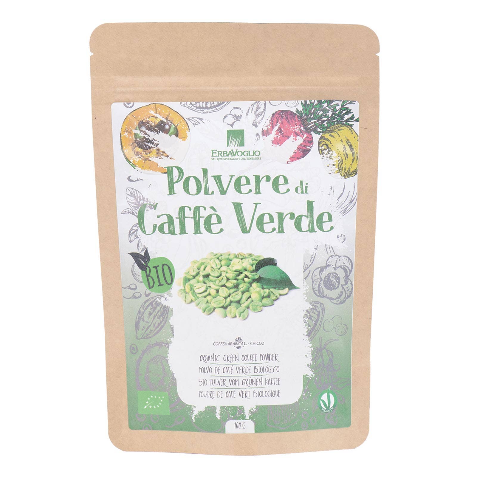 Erbavoglio - Wholesale Protein/Superfood Powder - Organic Green Coffee Powder0