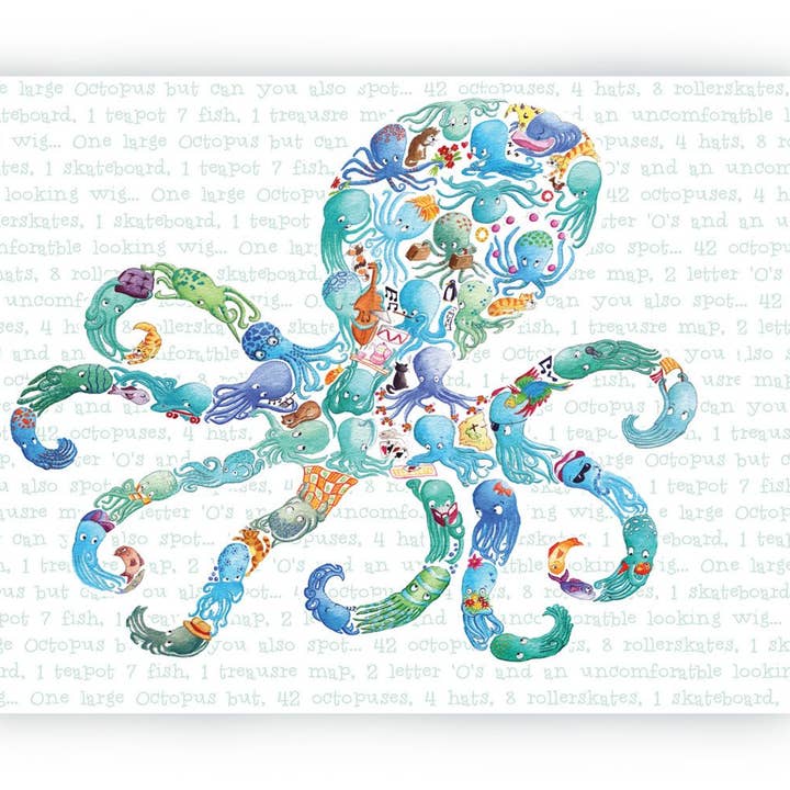 Octopus Table Mat for wholesale by Louise Tate Illustration