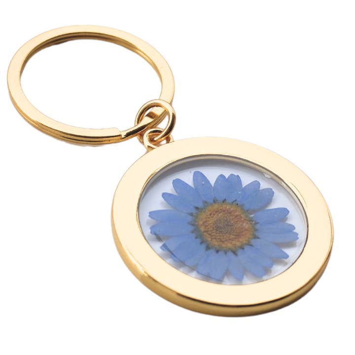 Sunnie Lane - Wholesale Keychain - Women's - Clear Pressed Flower Keychain