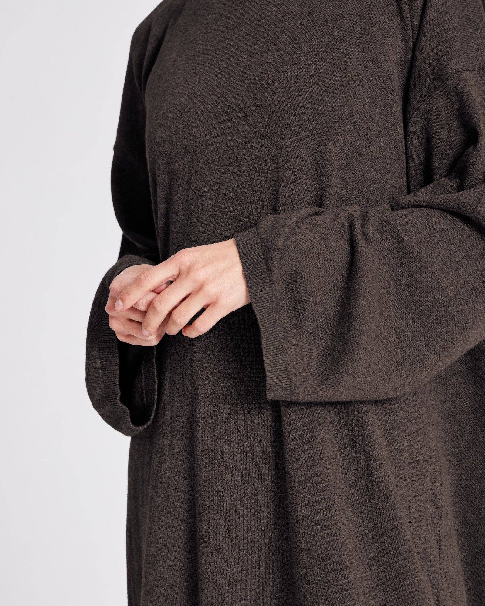 gai-lisva - Wholesale Dress - Women's - Sisse Cotton Knit Dress GOTS - Mulch3