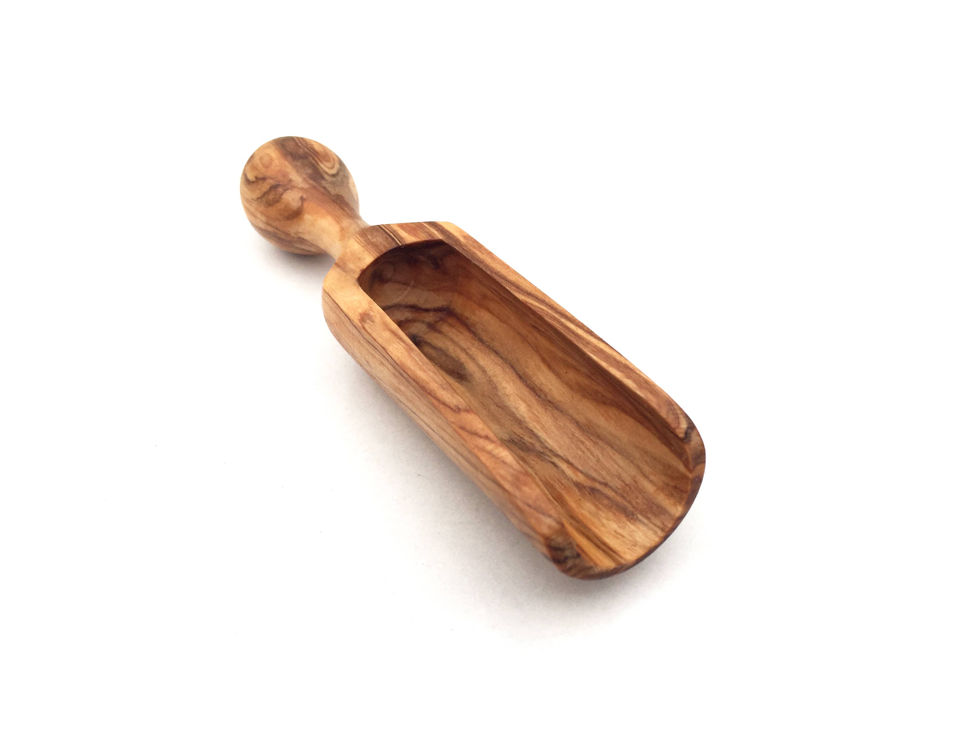 medina mood - Wholesale Kitchen Spoon - Handmade olive wood salt scoop1