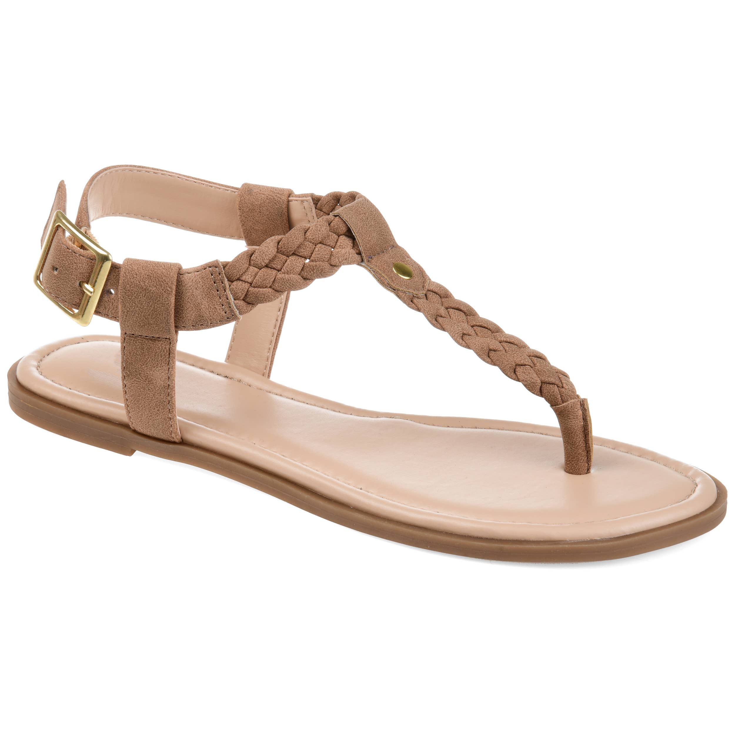 Journee - Wholesale Sandals - Women's - Genevive T-Strap Sandals In Faux Leather2