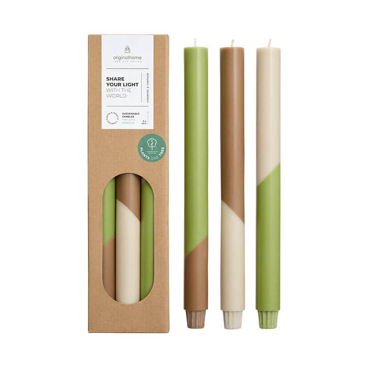 Diagonale stearinlys falder S/3 for engroshandel hos Originalhome