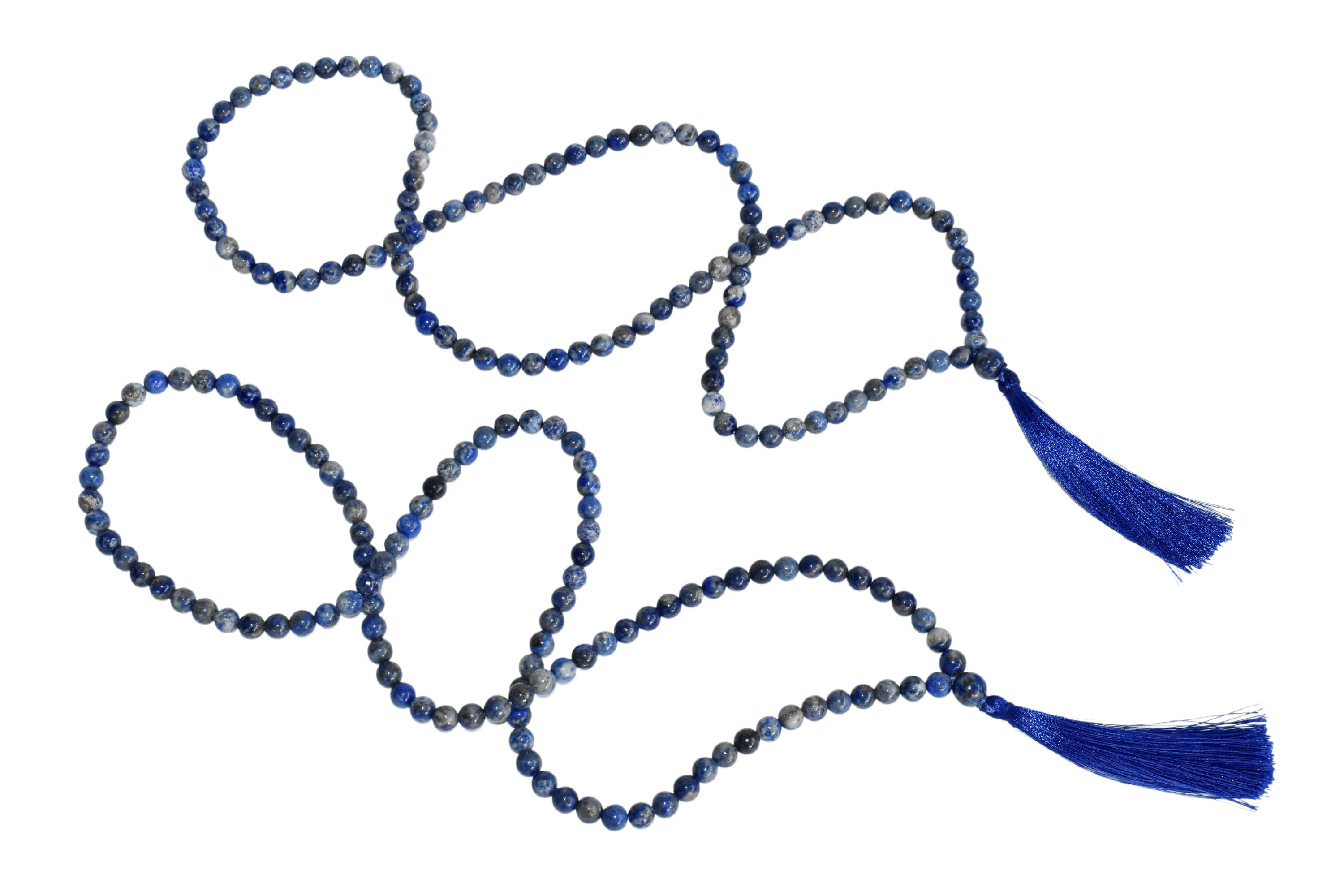 Soothing Crystals – Colar de contas de oração por atacado – Mala de Pedras Preciosas | Lápis-lazúli | Jap Mala com 108 Contas de Oração5
