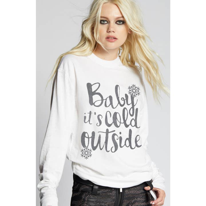 302810 - 930 Cold Outside Fitted Sweatshirt for wholesale by Recycled Karma