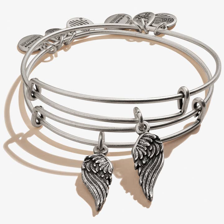 Wings Charm Bangles Set of 2 for wholesale by Alex and Ani