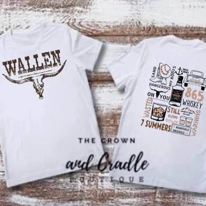 The Crown and Cradle Wholesale - Wholesale Screen Printed T-Shirt - Women's - Wallen Tee