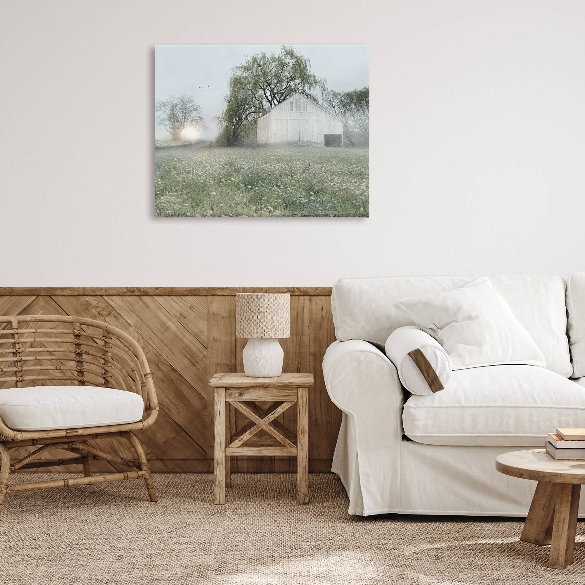 Stupell Industries - Wholesale Wanddecoratie - Kinderen en baby - Hangende Bomen Weide Canvas Kunst13