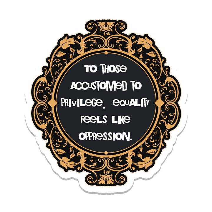 Cita de Privilegio | Política | Pegatina Impermeable para Parachoques para venta al por mayor de SlapPolitics Stickers